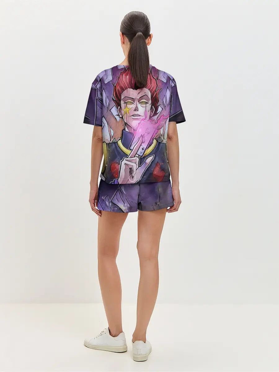 Женская пижама с шортами / Хисока со светящейся картой в руках