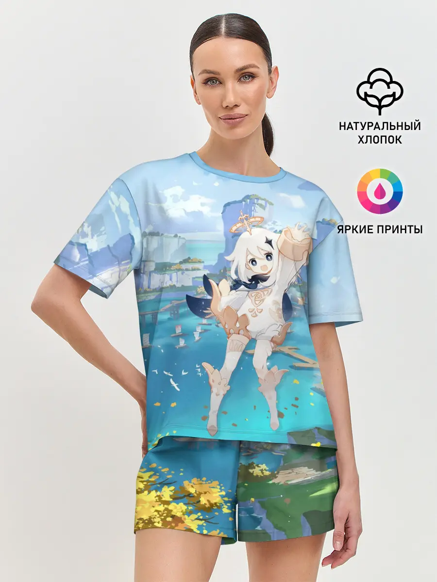 Женская пижама с шортами / Paimon