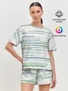 Женская пижама с шортами / Абстракция