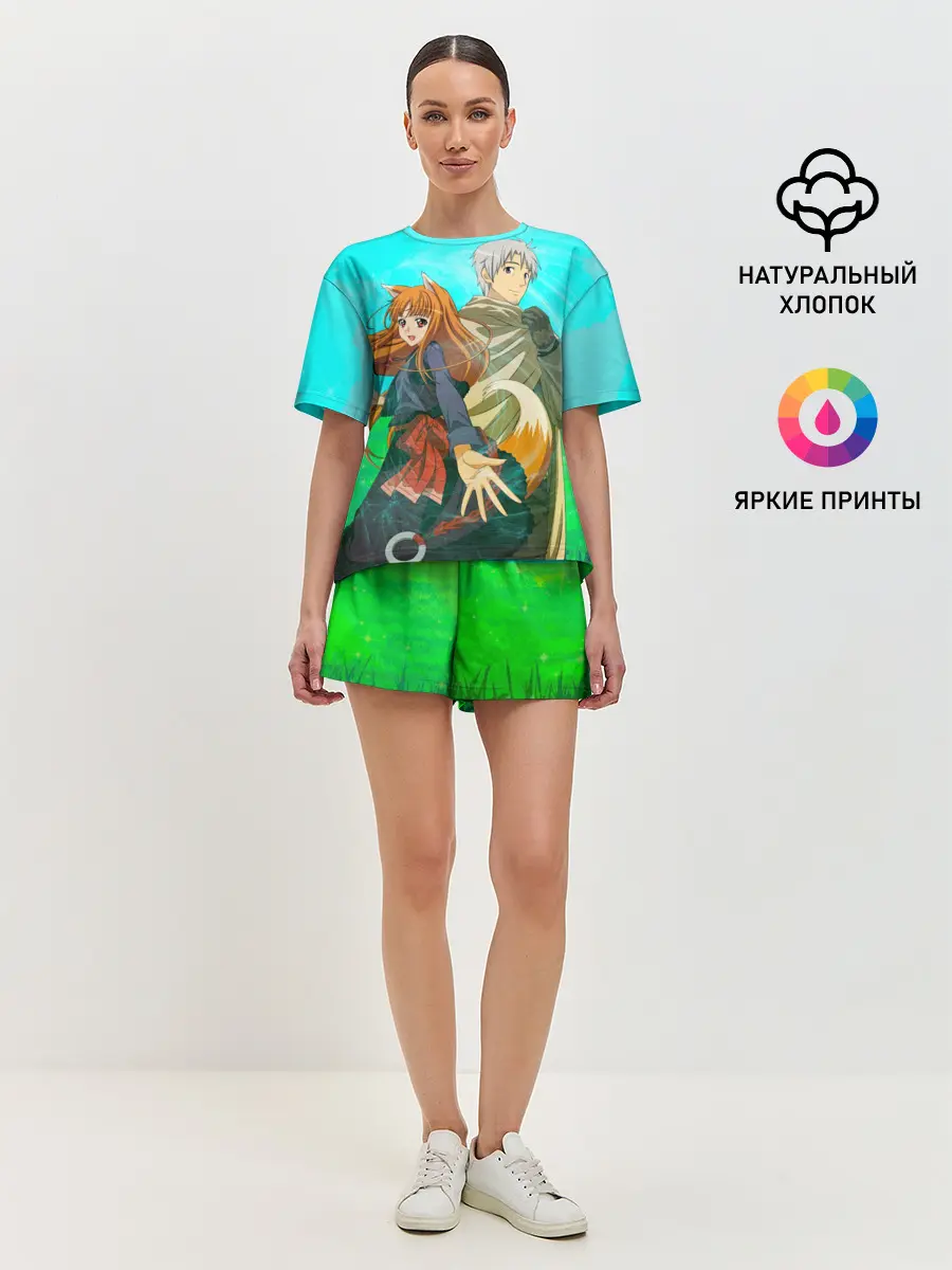 Женская пижама с шортами / Волчица и пряности