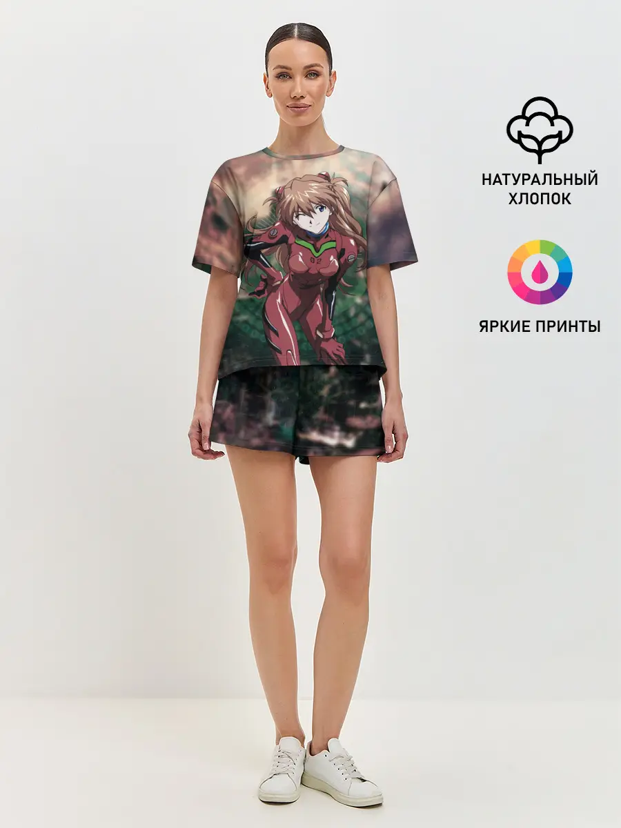 Женская пижама с шортами / АСКА в своем костюме пилота