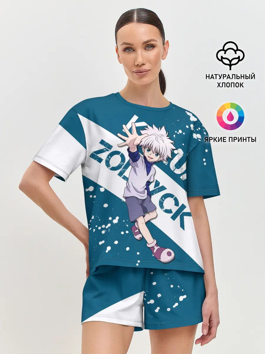 Женская пижама с шортами / Киллуа Золдик