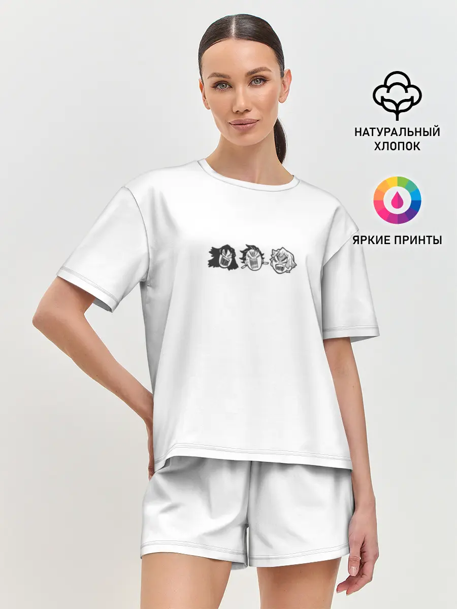 Женская пижама с шортами / герои аниме