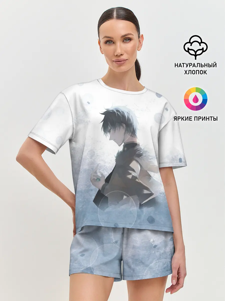 Женская пижама с шортами / Yuno Black Clover