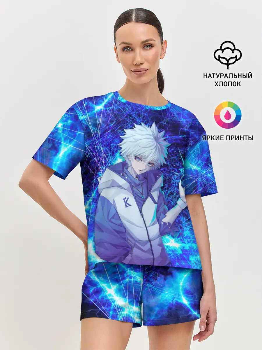 Женская пижама с шортами / Киллуа Золдик