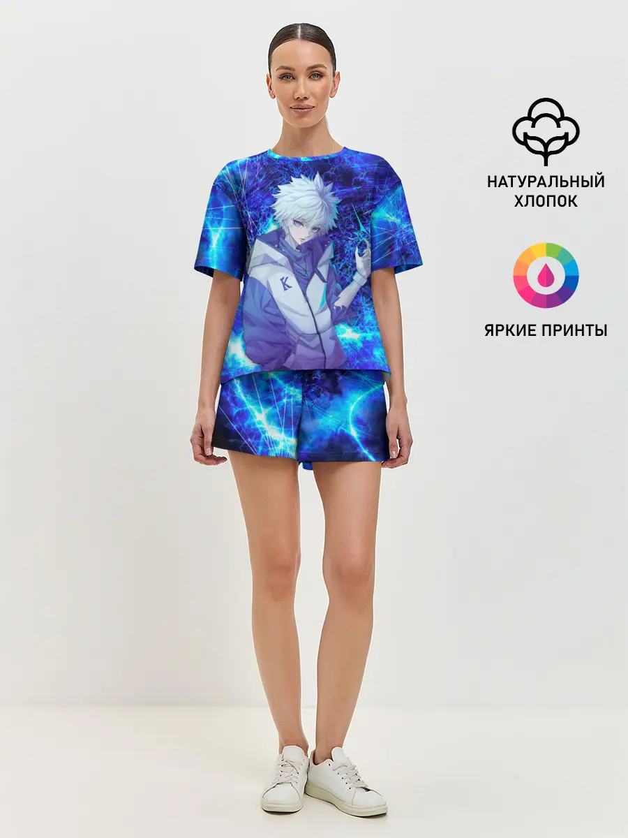 Женская пижама с шортами / Киллуа Золдик