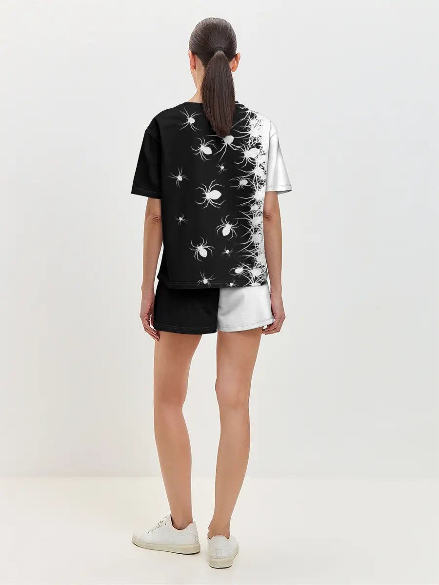 Женская пижама с шортами / Пауки