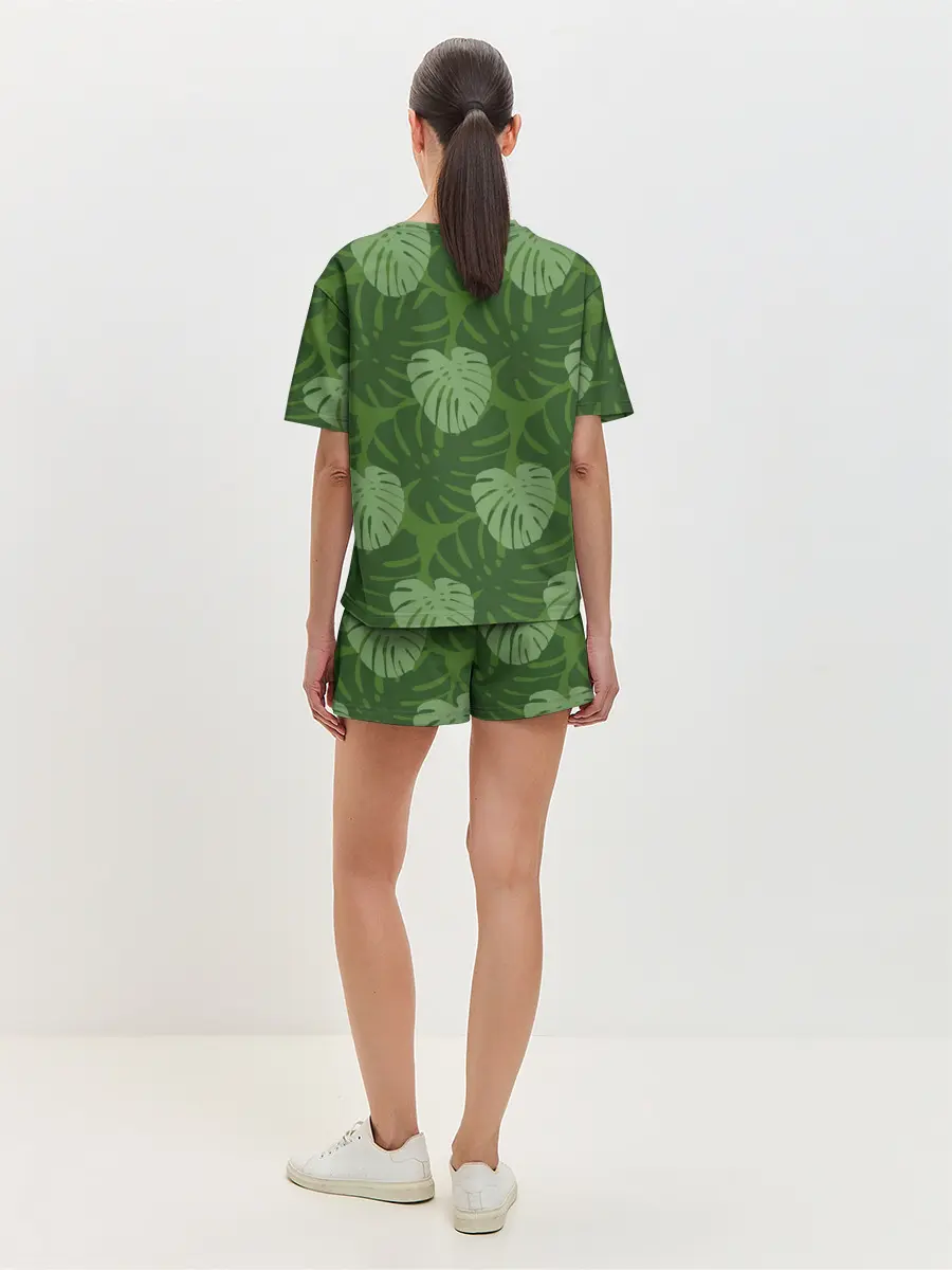 Женская пижама с шортами / Лист