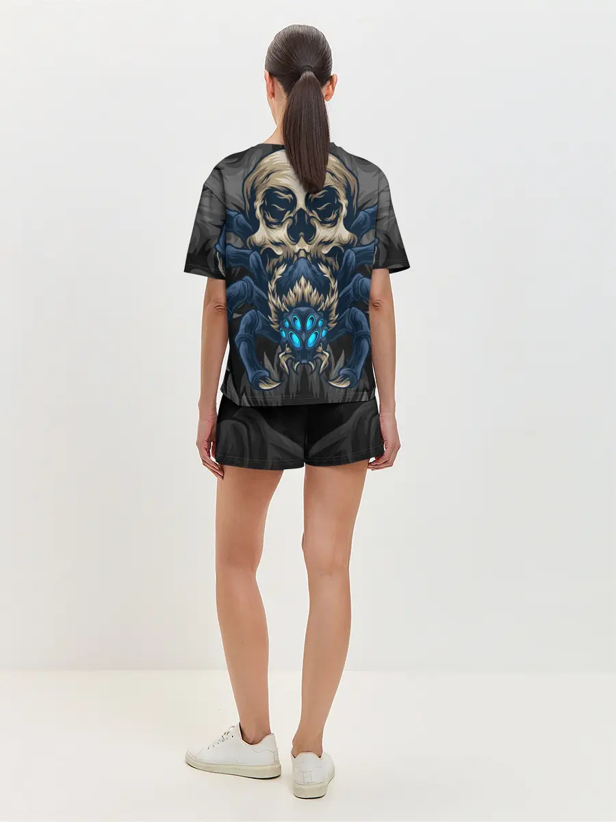 Женская пижама с шортами / Демонический паук