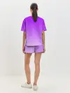 Женская пижама с шортами / Фиолетовый космос