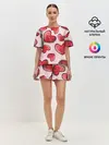 Женская пижама с шортами / Узор Сердечки для влюбленных
