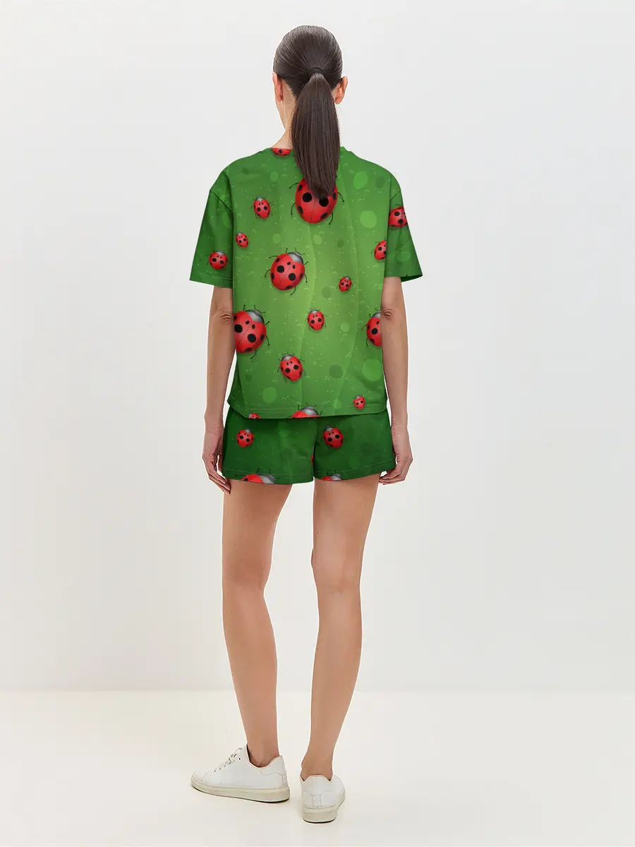 Женская пижама с шортами / БОЖЬИ КОРОВКИ