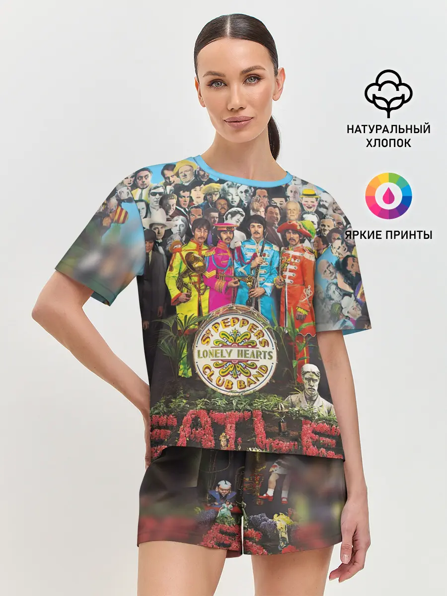 Женская пижама с шортами / THE BEATLES