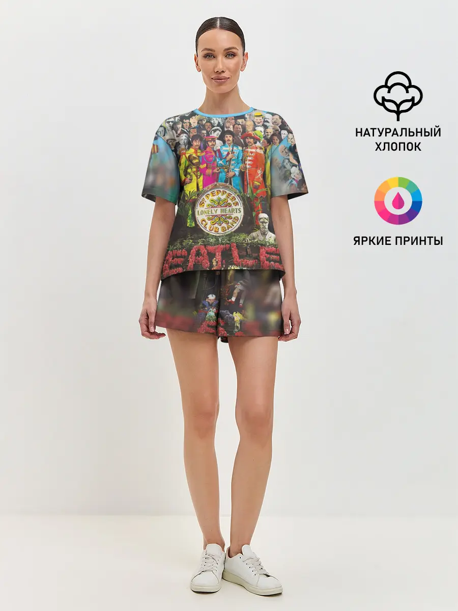 Женская пижама с шортами / THE BEATLES