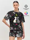 Женская пижама с шортами / Кошачья Любовь
