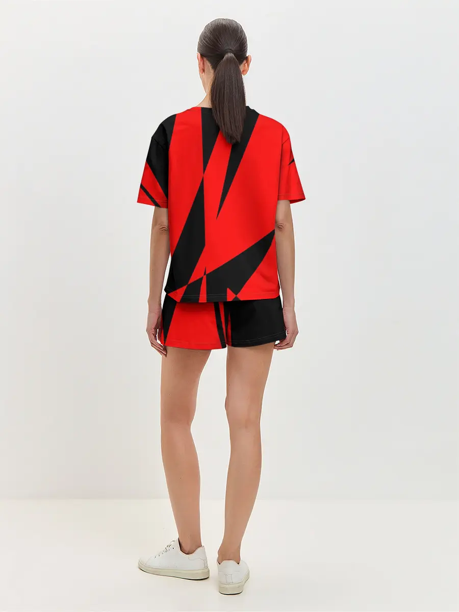 Женская пижама с шортами / Абстракция