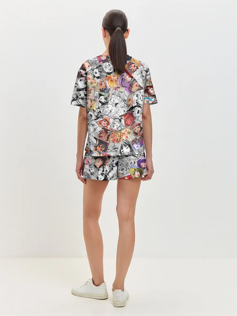 Женская пижама с шортами / Ahegao завихрение