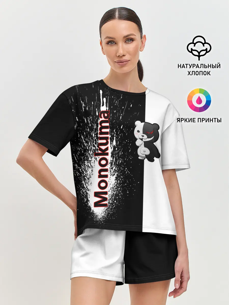 Женская пижама с шортами / Monokuma