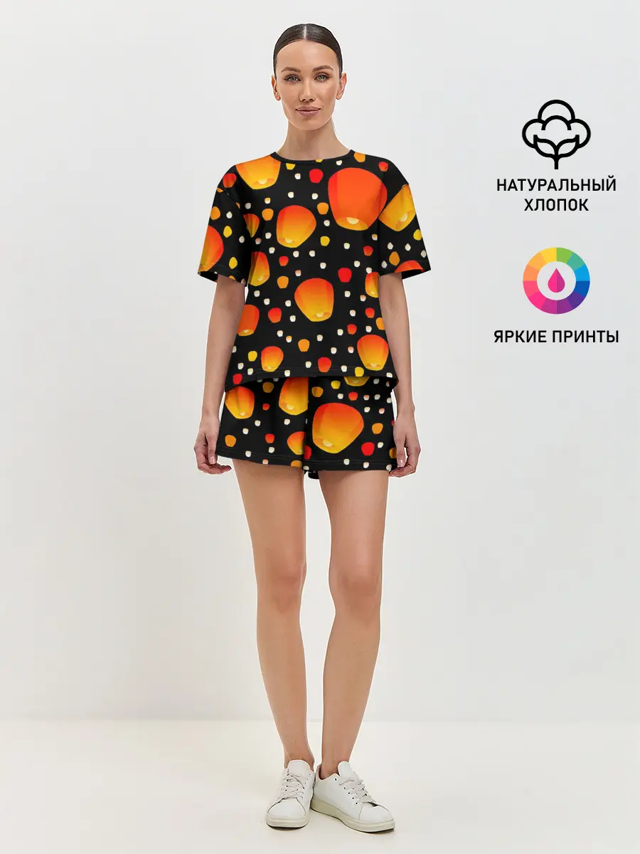 Женская пижама с шортами / Sky Lanterns