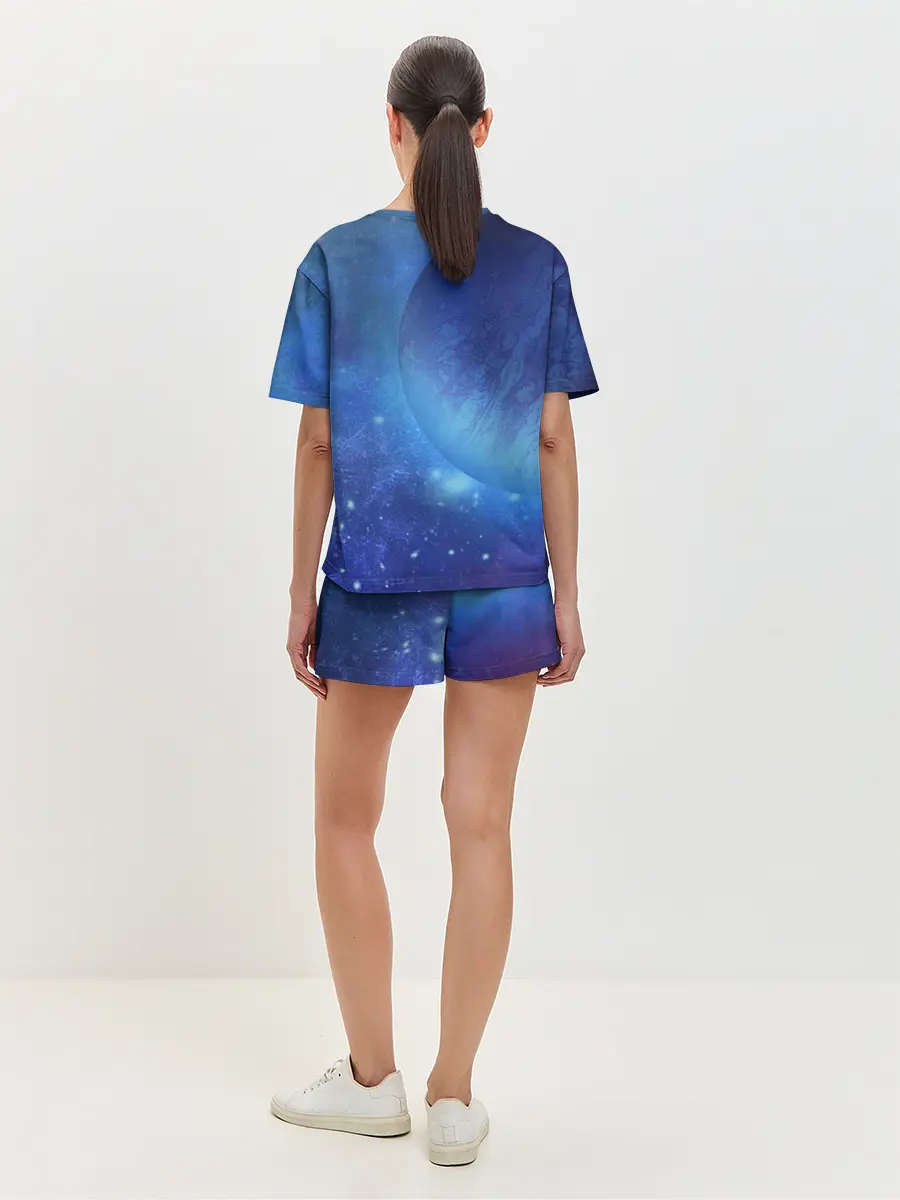 Женская пижама с шортами / Планета
