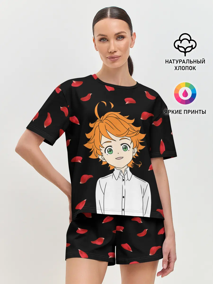 Женская пижама с шортами / Обещанный Неверленд/Эмма