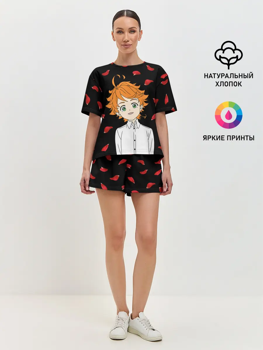 Женская пижама с шортами / Обещанный Неверленд/Эмма