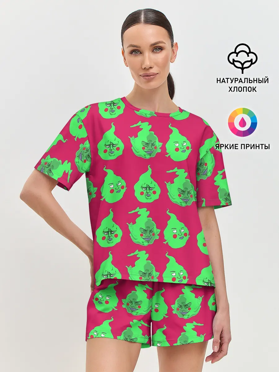 Женская пижама с шортами / Моб Психо 100