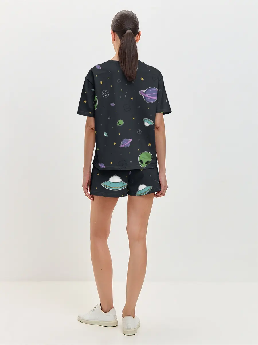 Женская пижама с шортами / Space