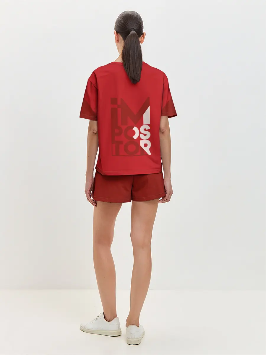 Женская пижама с шортами / AMONG US | RED IMPOSTOR