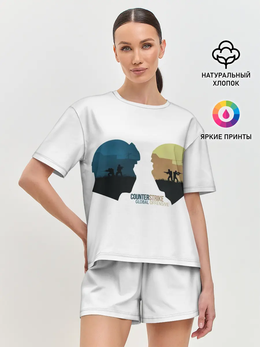 Женская пижама с шортами / Counter strike