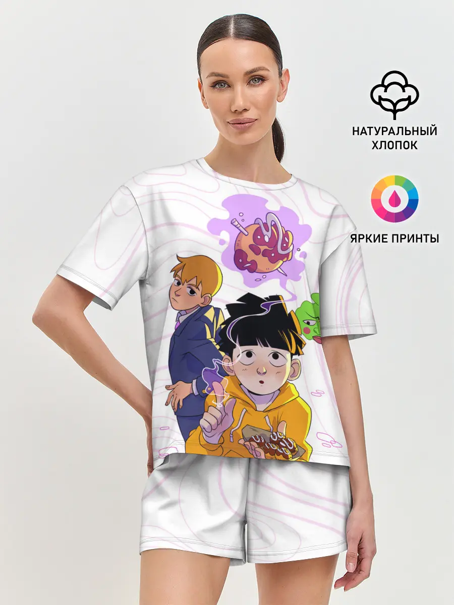 Женская пижама с шортами / Моб Психо 100