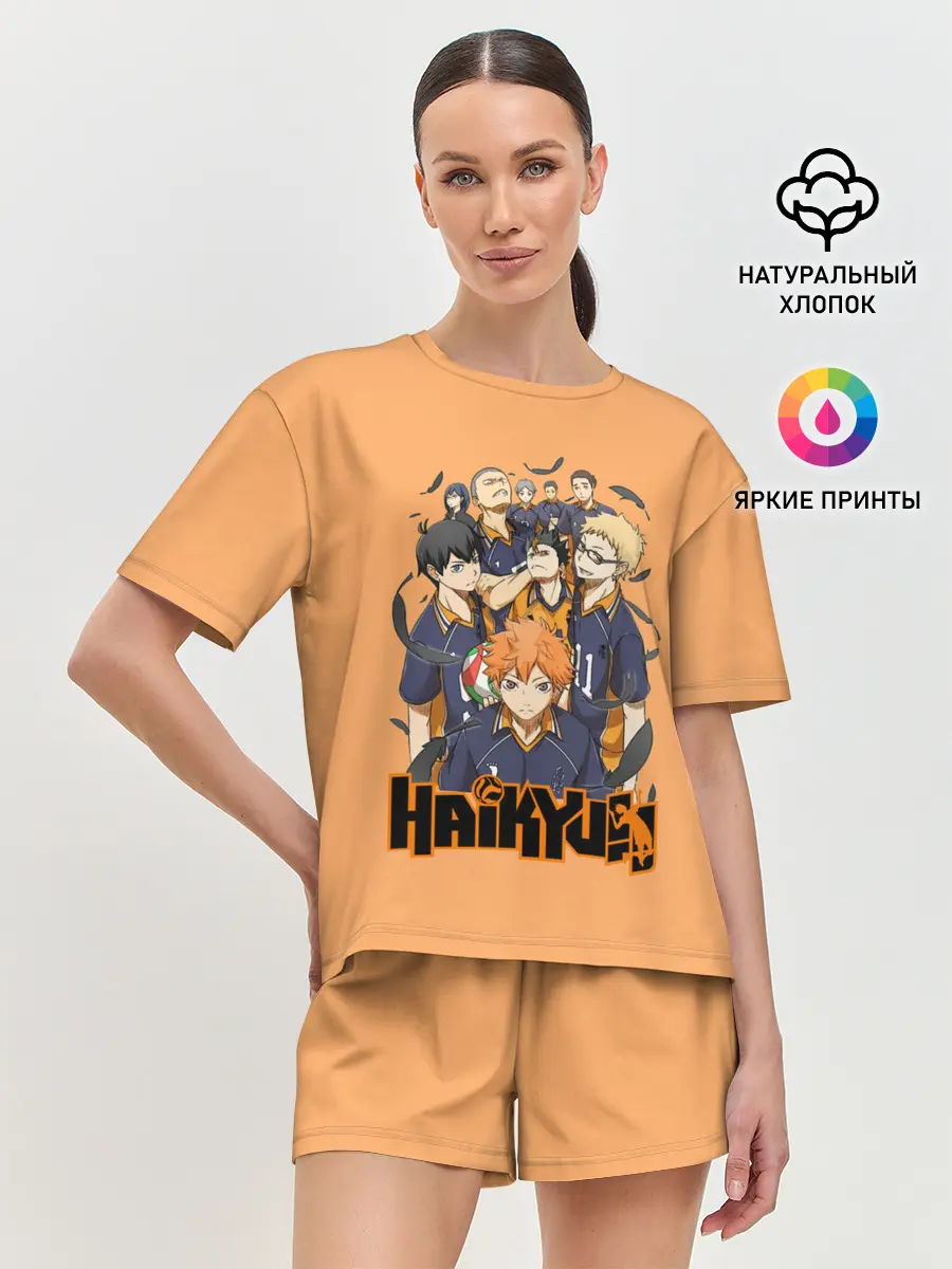 Женская пижама с шортами / Аниме Волейбол