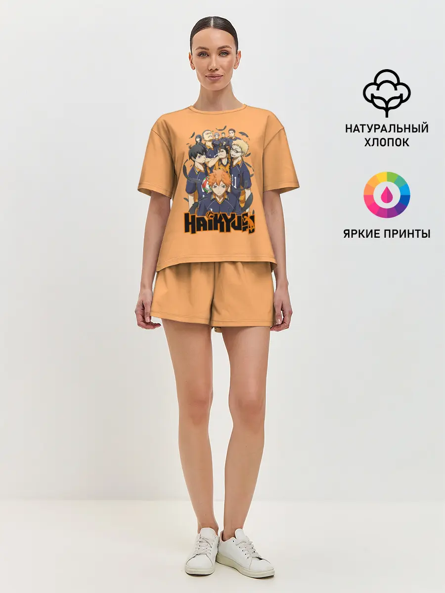 Женская пижама с шортами / Аниме Волейбол