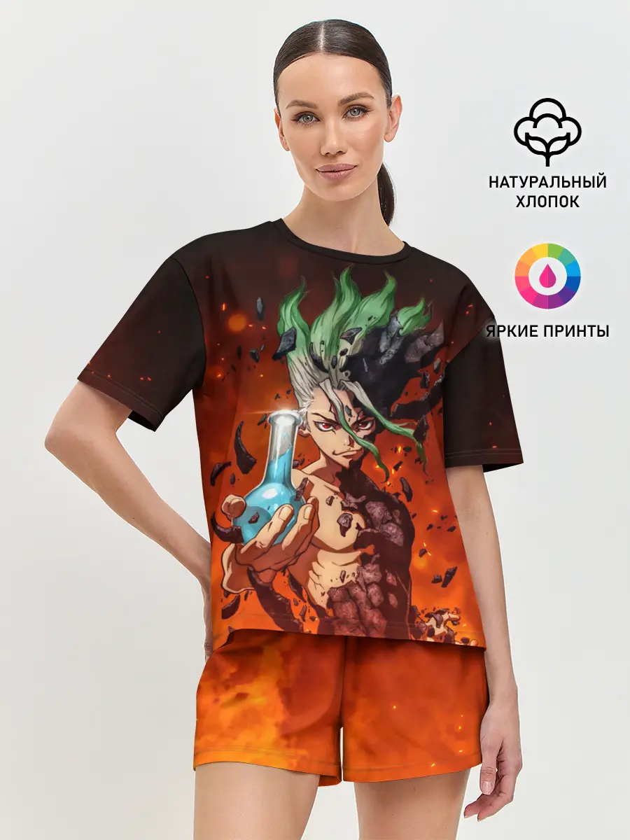 Женская пижама с шортами / Доктор Стоун