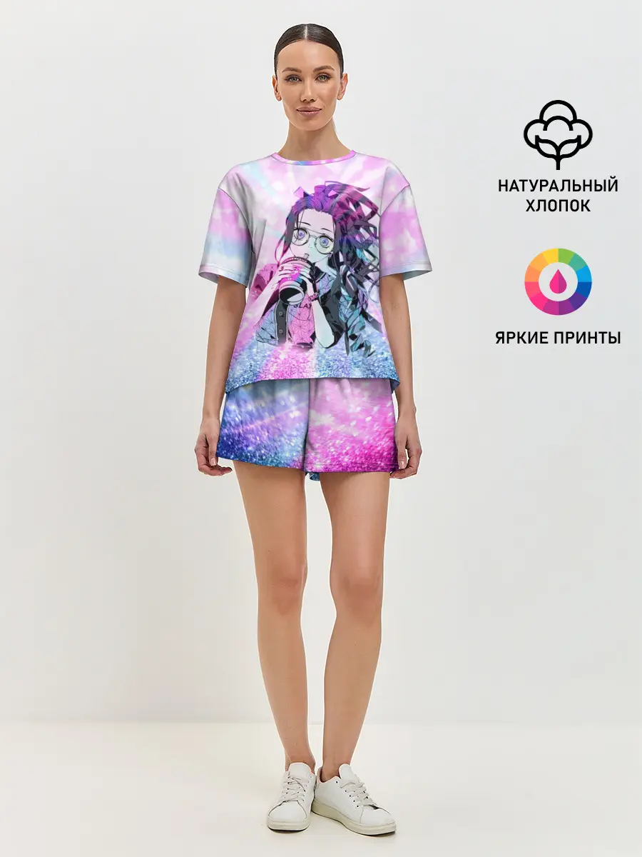 Женская пижама с шортами / Незуко Камадо