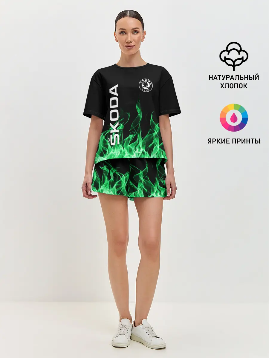 Женская пижама с шортами / SKODA