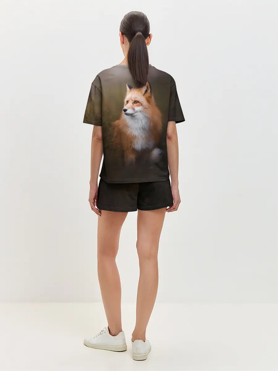 Женская пижама с шортами / Лиса-охотница