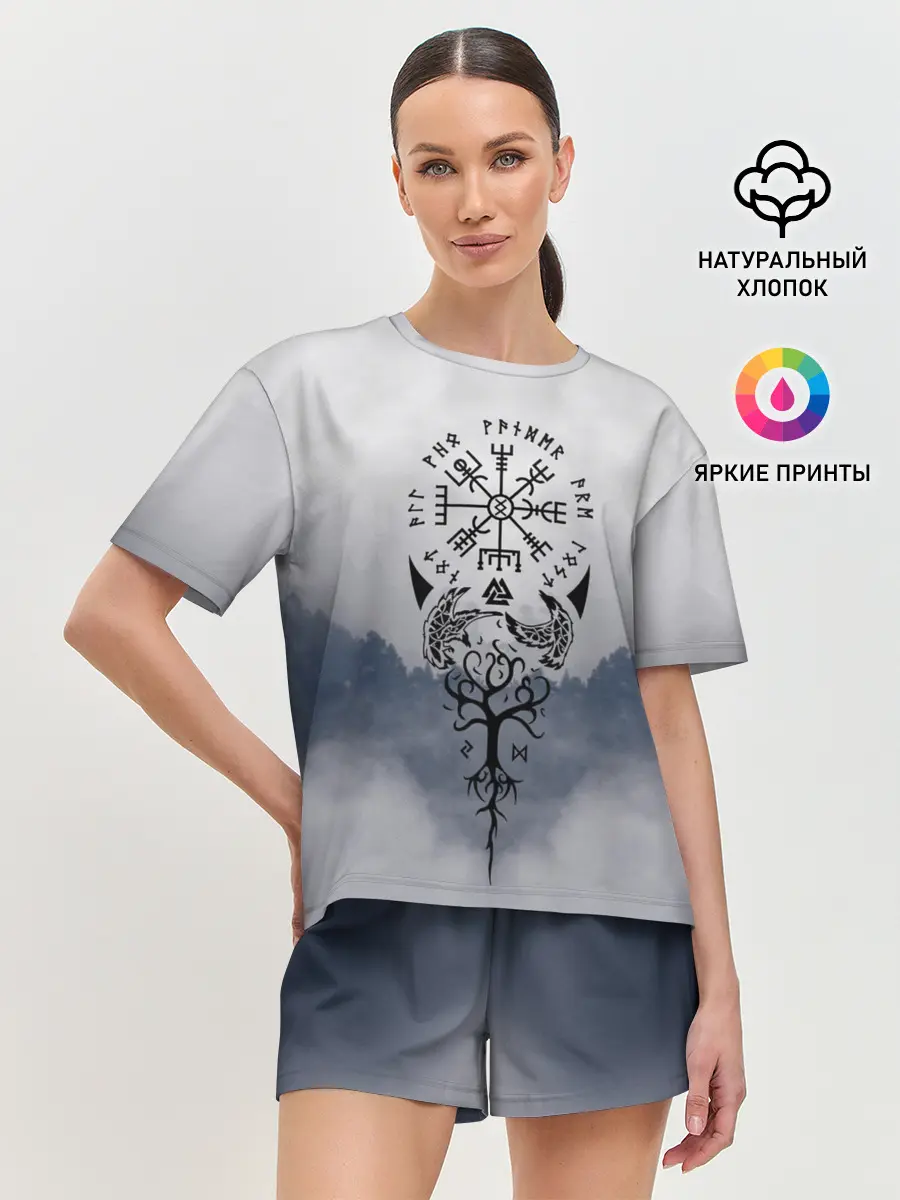 Женская пижама с шортами / русь