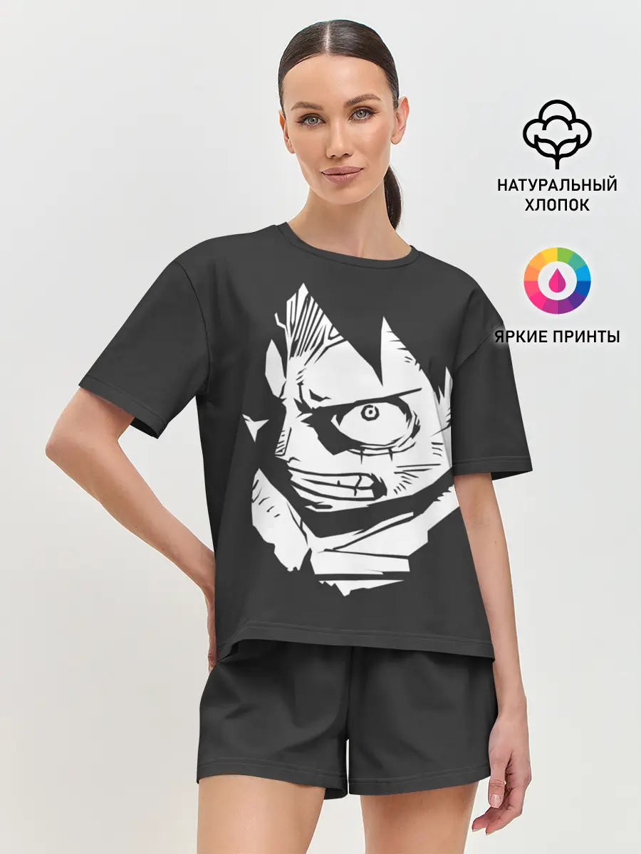 Женская пижама с шортами / Злой One piece