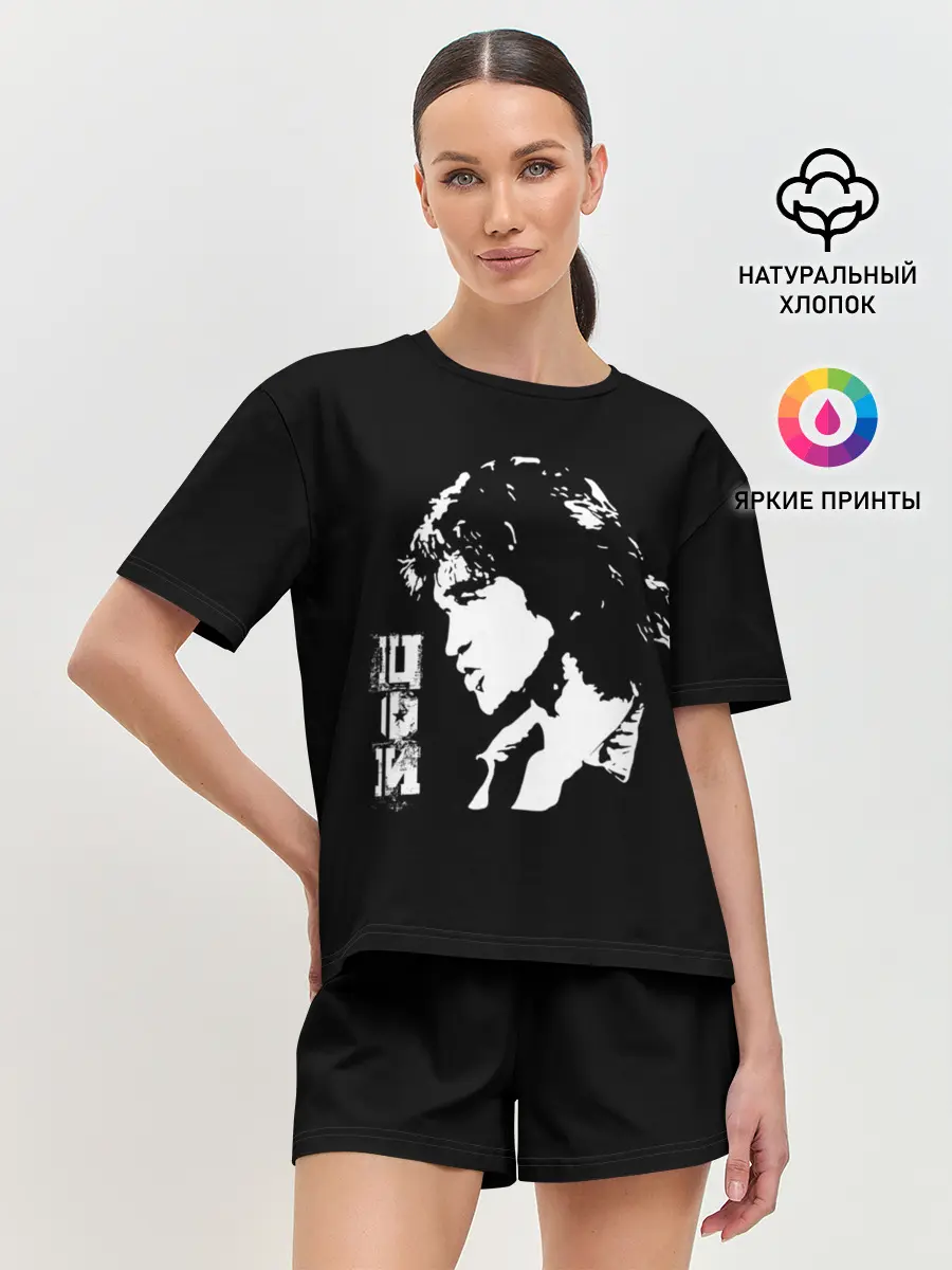 Женская пижама с шортами / Цой