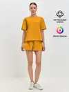 Женская пижама с шортами / Цвет Шафран