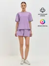 Женская пижама с шортами / Глициниевый цвет