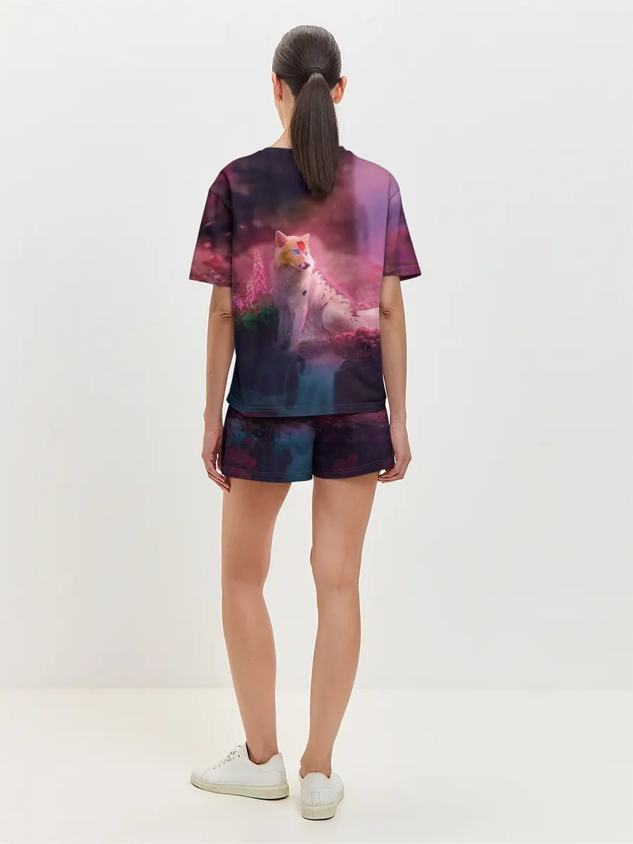 Женская пижама с шортами / Лисичка