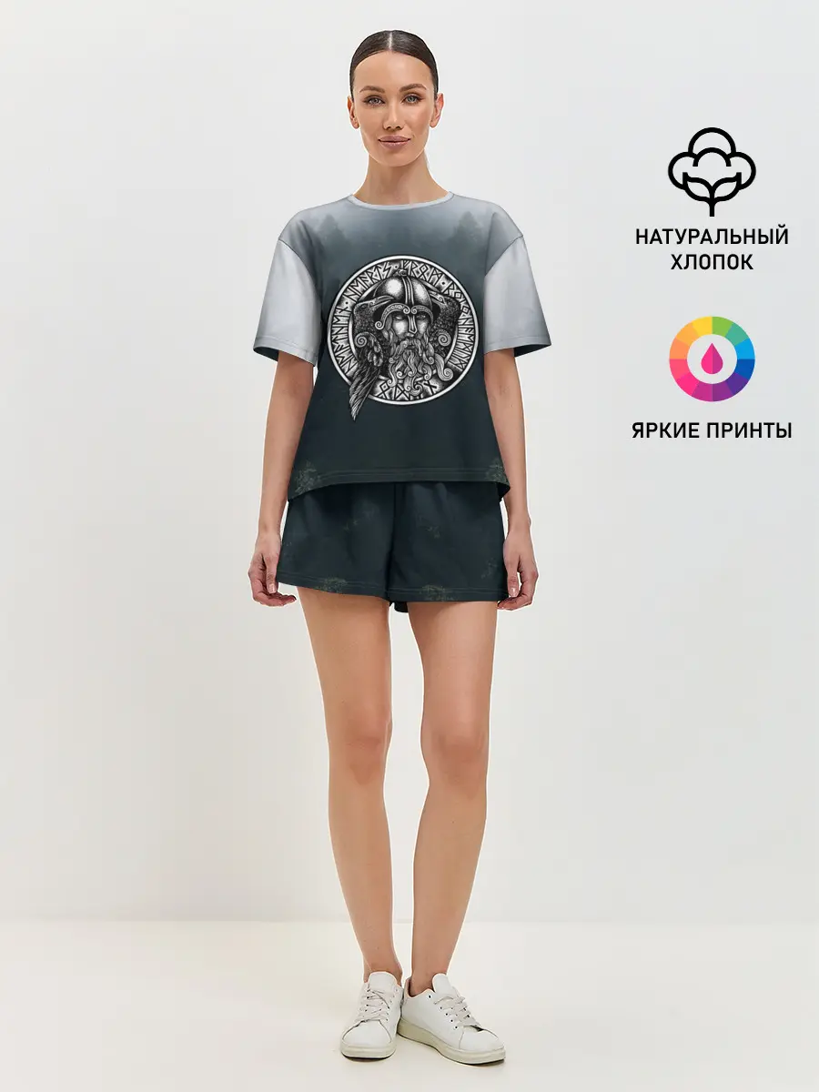 Женская пижама с шортами / руны