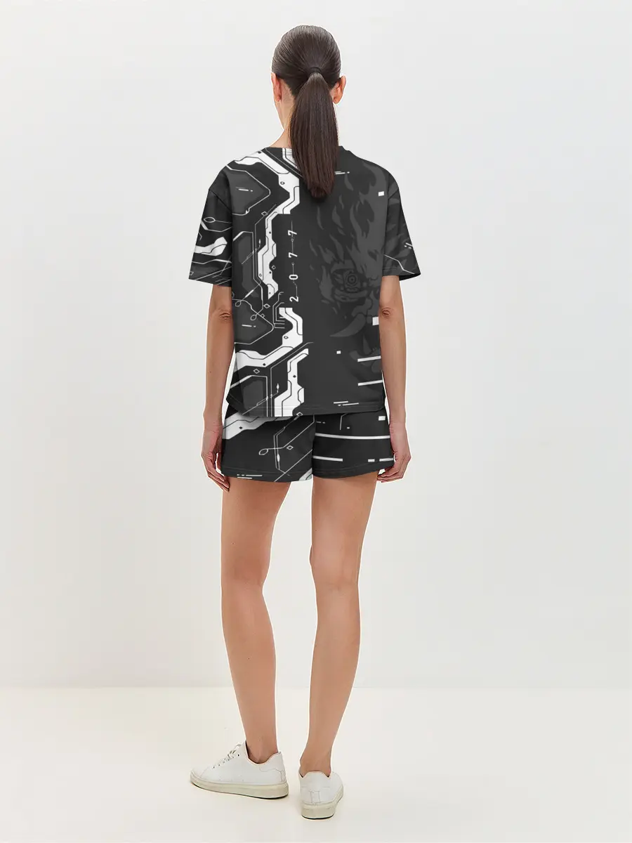 Женская пижама с шортами / Cyberpunk 2077 Tech
