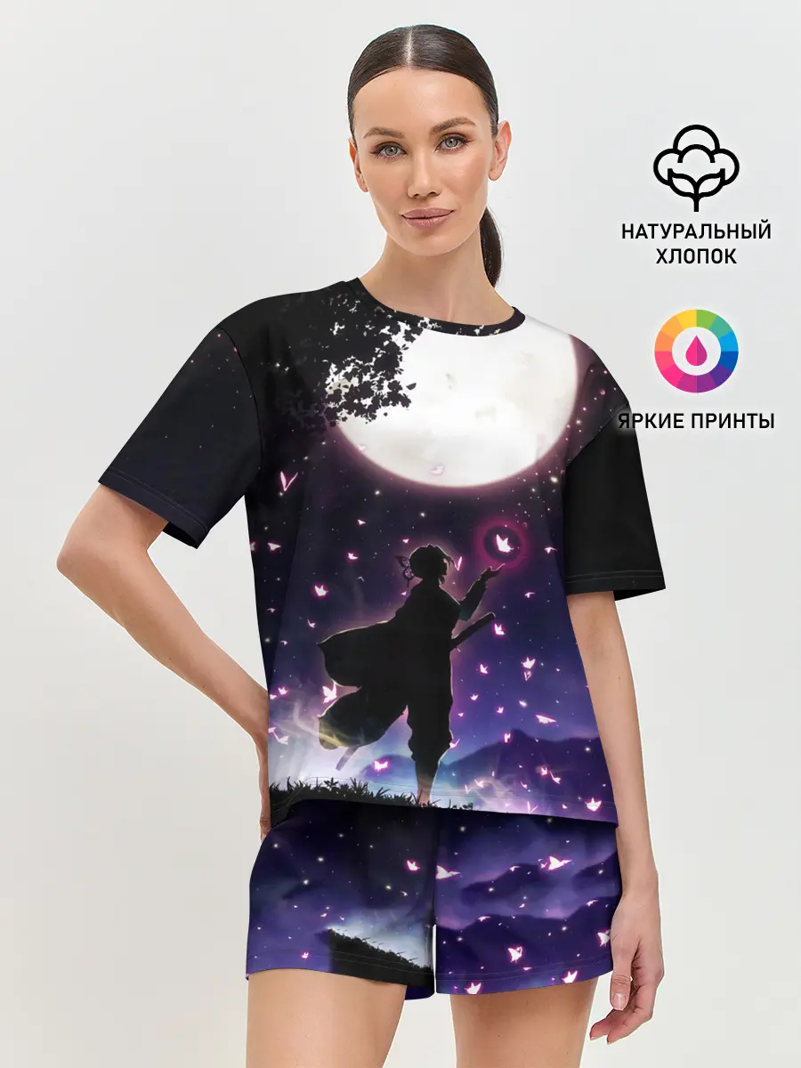 Женская пижама с шортами / Шинобу Кочо Клинок демонов