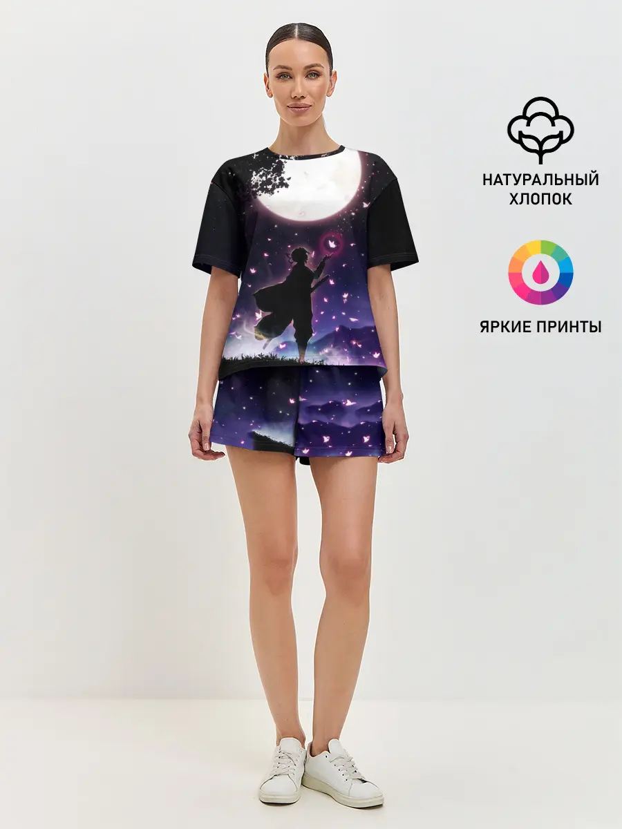 Женская пижама с шортами / Шинобу Кочо Клинок демонов