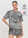 Женская пижама с шортами / Лев