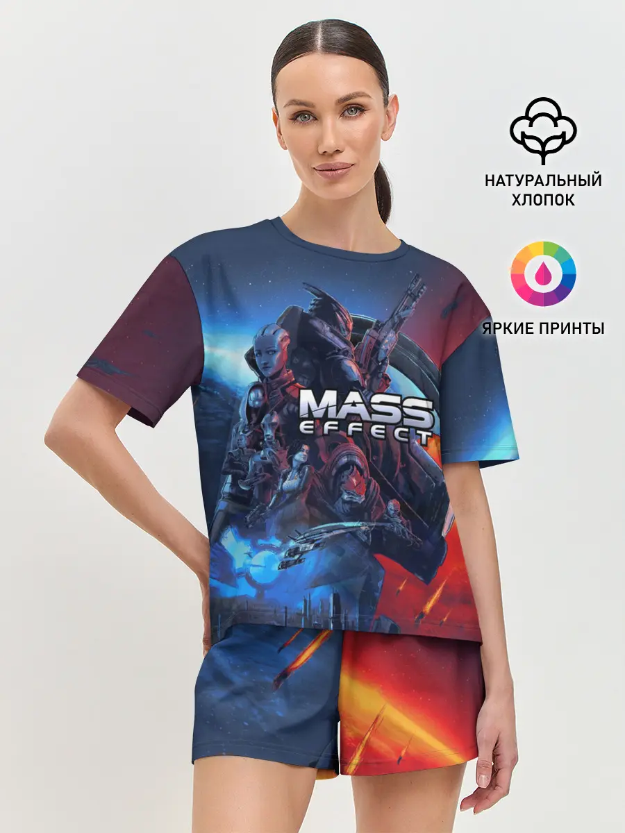 Женская пижама с шортами / Mass EFFECT Legendary ed