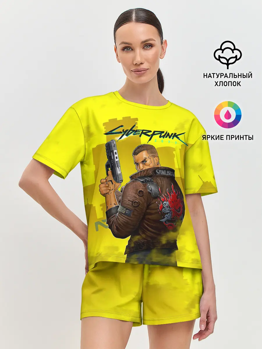 Женская пижама с шортами / Cyberpunk 2077